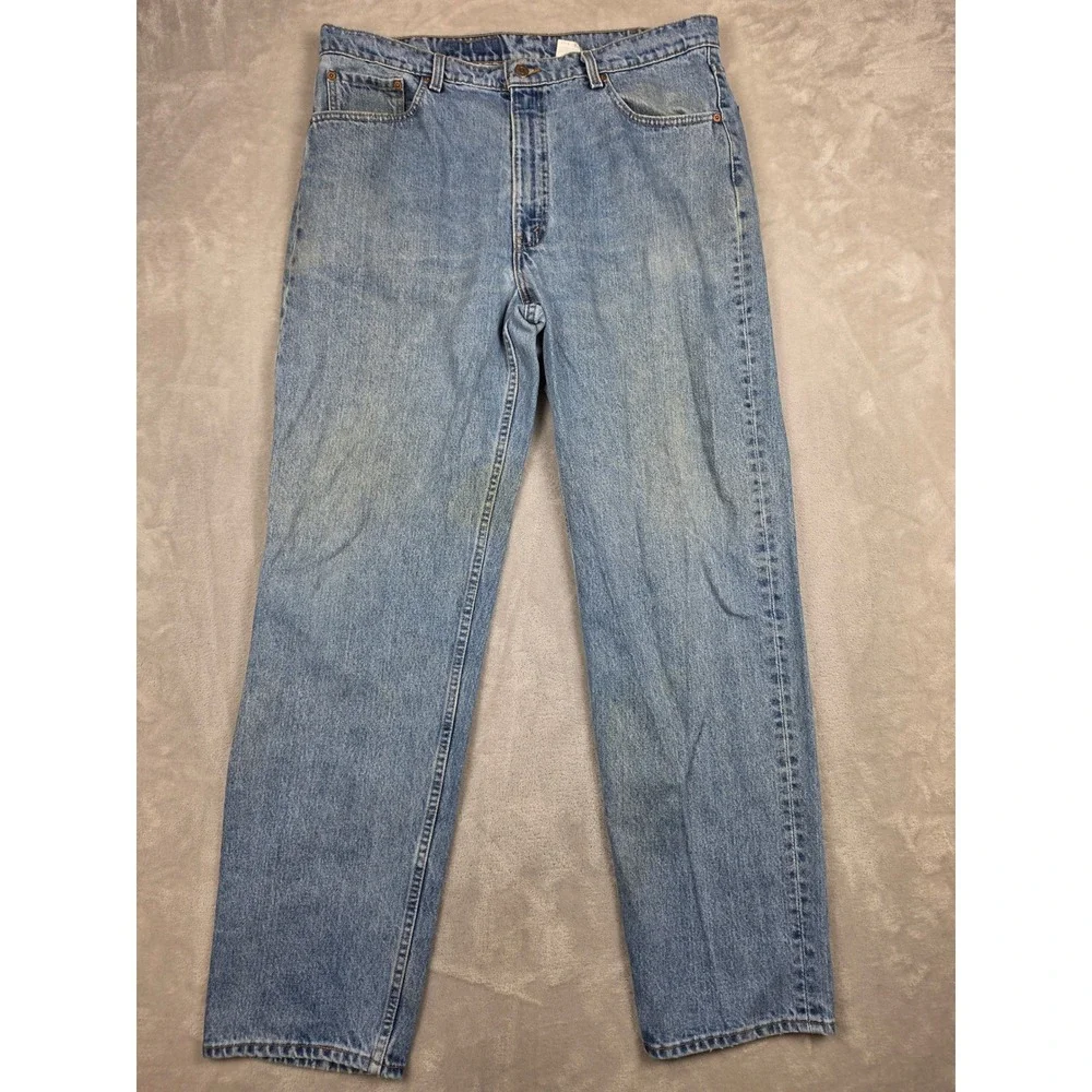 Vintage Levi's 550 Jeans Mens 40x34 Fit 39x34 Blue Relaxed USA Made 90s Denim